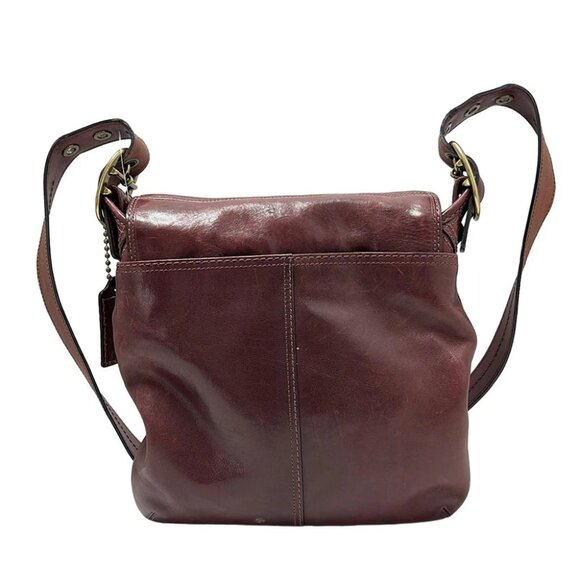 Auth COACH - 11421 Bordeaux Leather Shoulder Bag - Picture 3 of 8